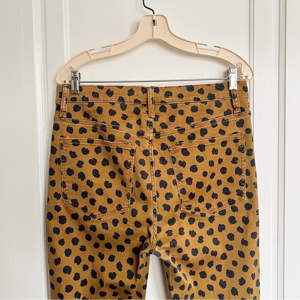Madewell • 10" Mid-Rise Skinny Jeans in Painted Spots mustard yellow gold - Picture 11 of 12